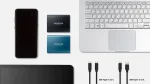 ⁦قرص صلب خارجي Samsung T5 External SSD اسود 250GB⁩ - الصورة ⁦5⁩