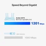 ⁦راوتر تي بي لينك منزلي TP-Link Archer AX10 AX1500 مع 4 هوائيات⁩ - الصورة ⁦7⁩