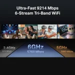 ⁦راوتر TP-Link Archer BE550 BE9300 الجيل السابع WI-FI 7⁩ - الصورة ⁦5⁩
