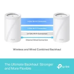 ⁦راوتر اسطواني TP-Link Deco BE65 BE9300 بتغطية واسعة⁩ - الصورة ⁦9⁩
