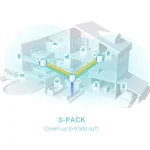 ⁦راوتر تي بي لينك TP-Link Deco X50 AX3000 3-Pack تغطية كبيرة⁩ - الصورة ⁦5⁩