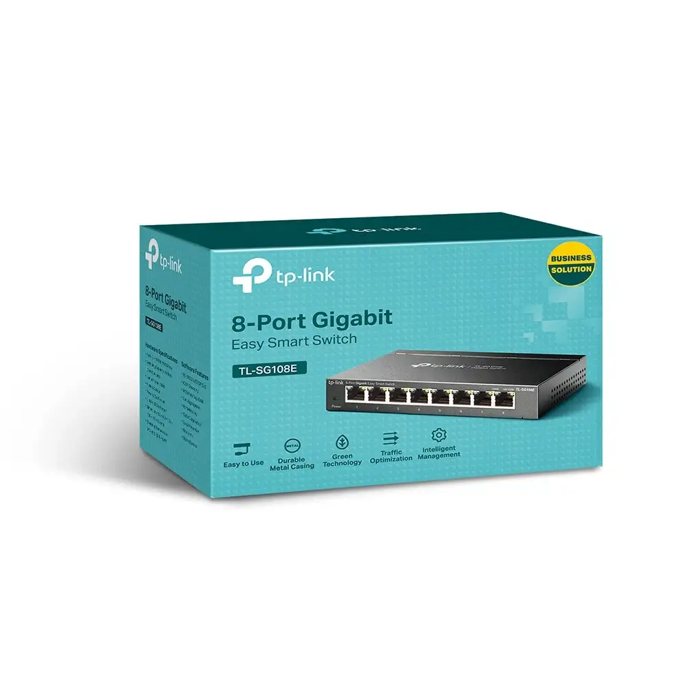 TP-Link TL-SG108E 8-Port Gigabit Easy Smart Switch TP-Link TL-SG108E 8-Port Gigabit Easy Smart Switch