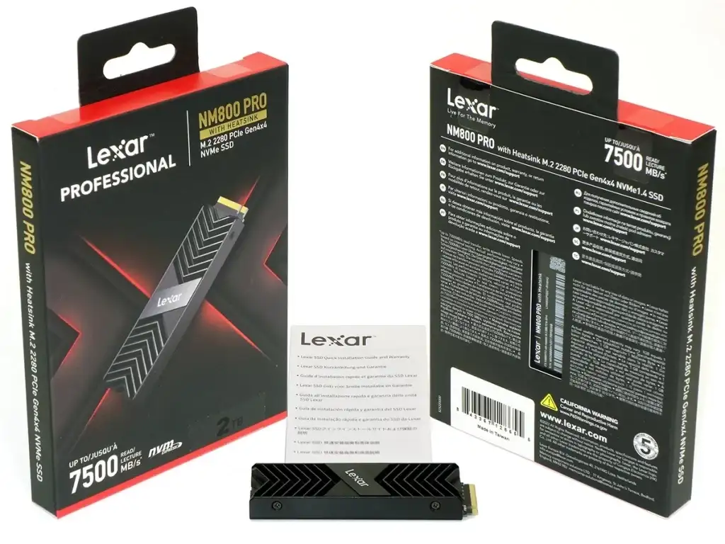 Lexar NM800 with Heatsink NVMe Lexar NM800 with Heatsink NVMe