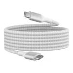 ⁦كيبل بيلكن USB-C to USB-C بطول 2متر مُضفر أبيض⁩ - الصورة ⁦5⁩