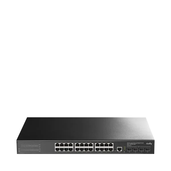 CUDY 24-GbE 4-SFP+ L3 Managed Gigabit Switch