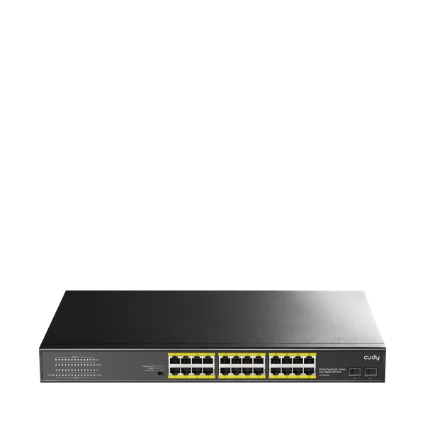 CUDY 24-GbE PoE Switch with 2 Uplink SFP