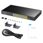 ⁦سويتش شبكة 24 منفذ CUDY 24-GbE PoE Switch with 2 Uplink SFP⁩ - الصورة ⁦4⁩