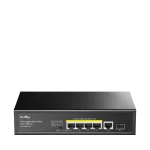 CUDY 5-Port Gigabit PoE+ Switch with 1 SFP