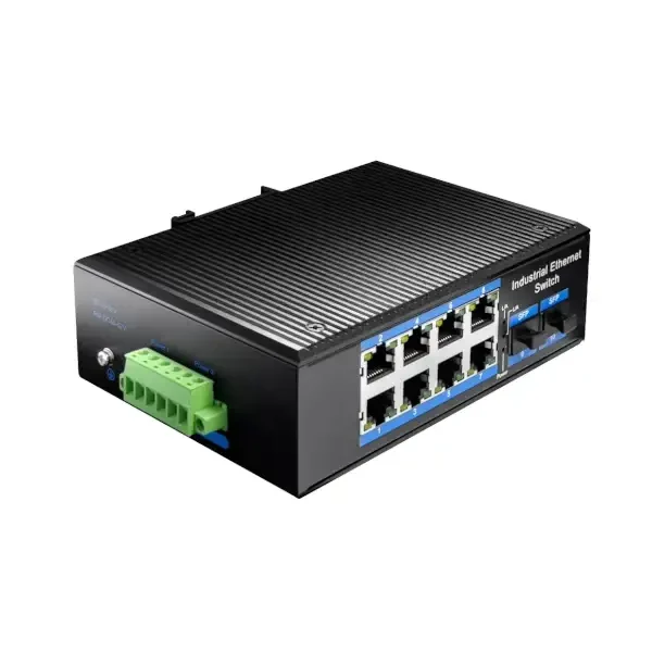 CUDY 8-Port Gigabit Industrial PoE+ 2 SFP