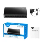 ⁦سويتش شبكة معدني CUDY 8-Port Gigabit Unmanaged Switch⁩ - الصورة ⁦2⁩