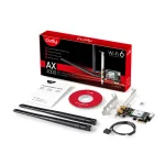 ⁦محول WIFI و بلوتوث كودي CUDY AX3000 Wi-Fi 6 Bluetooth PCI-E Adapter⁩ - الصورة ⁦7⁩