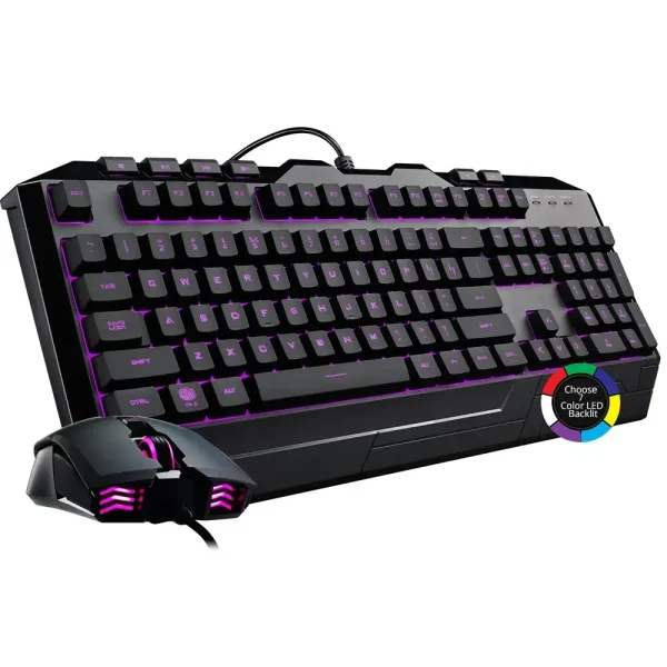 K.B + MOUSE COOLERMASTER DEVA LED