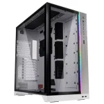 ⁦كيس كومبيوتر ليانلي داينمك LIANLI O11 DYNAMIC XL ROG فضي وأبيض⁩ - الصورة ⁦8⁩
