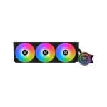 ⁦نظام تبريد سائل ثلاثي Xigmatek FENIX 360 للمعالجات أبيض وأسود⁩ - الصورة ⁦3⁩