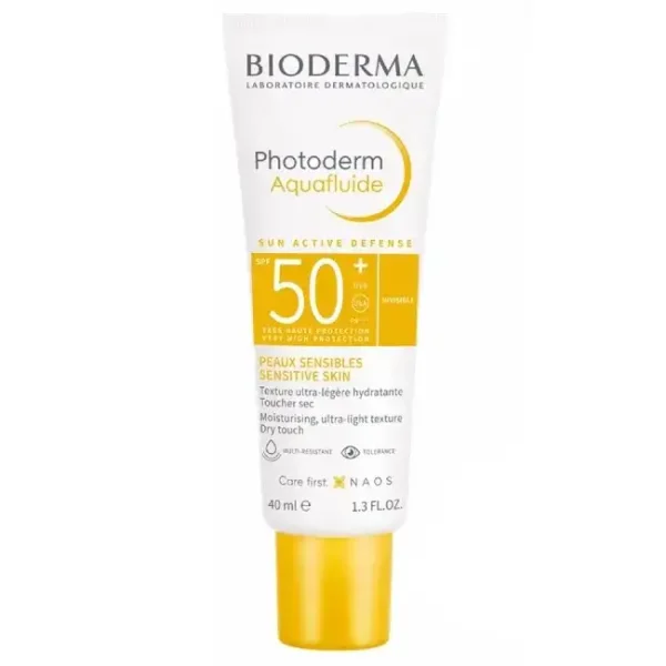 بايوديرما واقي شمس اكوا فلود SPF50 شفاف لكل انواع البشرة 40مل