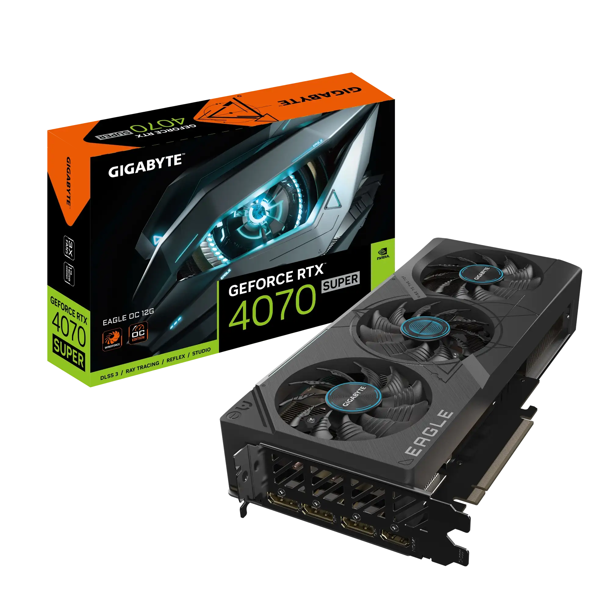 GeForce RTX™ 4070 SUPER EAGLE OC 12G-01 GIGABYTE GeForce RTX 4070 SUPER EAGLE OC 12G
