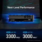 ⁦هارد تخزين داخلي Lexar NM620 M.2 2280 NVMe SSD⁩ - الصورة ⁦2⁩
