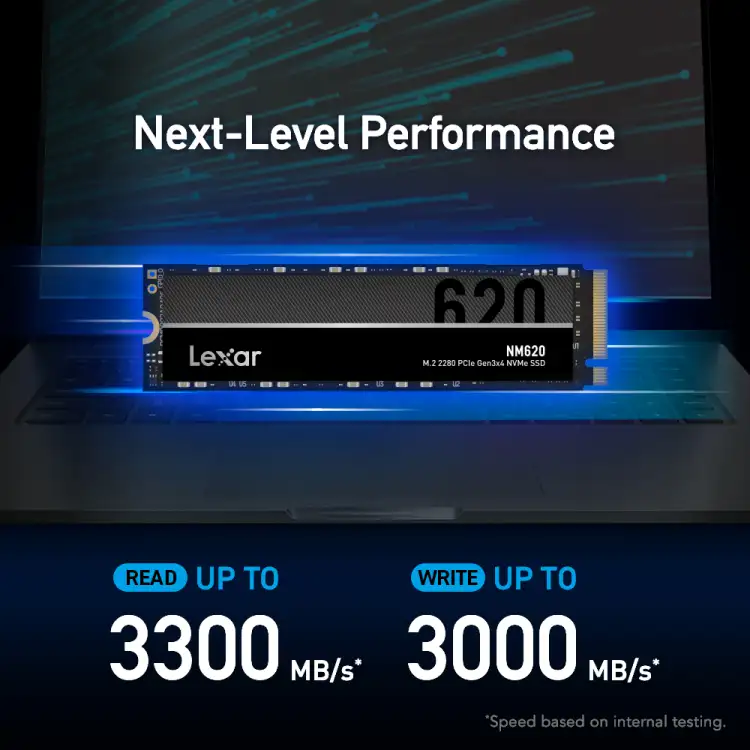 هارد تخزين داخلي Lexar NM620 M.2 2280 NVMe SSD - كلش زين