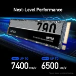 ⁦هارد تخزين داخلي Lexar NM790 M.2 2280 PCIe Gen 4×4 NVMe SSD⁩ - الصورة ⁦2⁩