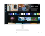Samsung white Flat Monitor Smart TV
