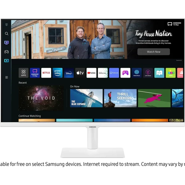 Samsung white Flat Monitor Smart TV