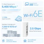 ⁦راوتر ديكو TP-Link Deco XE75 Pro AXE5400 Tri-Band Mesh 2-Pack⁩ - الصورة ⁦3⁩