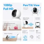 ⁦كاميرا منزلية للمراقبة TP-Link Tapo C200 V3.20 Pan/Tilt Home Security⁩ - الصورة ⁦4⁩