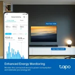 ⁦بلك سويج TP-Link Tapo P110 Mini Smart Wi-Fi Plug Energy Monitoring⁩ - الصورة ⁦3⁩