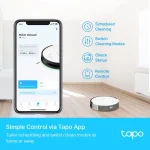 ⁦مكنسة كهربائية ذكية TP-Link Tapo RV10 Lite Robot Vacuum⁩ - الصورة ⁦3⁩