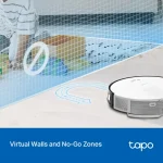 ⁦مكنسة ذكية TP-Link Tapo RV20 Mop Plus MagSlim LiDAR Navigation⁩ - الصورة ⁦4⁩