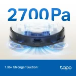 ⁦مكنسة ذكية TP-Link Tapo RV20 Mop Plus MagSlim LiDAR Navigation⁩ - الصورة ⁦8⁩