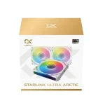 ⁦مراوح تبريد Xigmatek Starlink Ultra Arctic مضيئة أبيض وأسود⁩ - الصورة ⁦2⁩