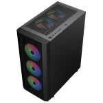 ⁦كيس سما وسط SAMA 3311B ATX 4x120mm Fans أسود⁩ - الصورة ⁦4⁩