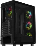 ⁦كيس سما زجاجي Sama 3313 ATX Tower Gaming 4x120mm ARGB Fans⁩ - الصورة ⁦3⁩