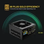 ⁦بورسبلاي Segotep 750W Power Supply 80 Plus Gold Full Modular PCIe 5.0⁩ - الصورة ⁦2⁩