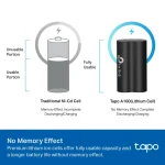 ⁦بطارية تابو 6700mAh شحن سريع TP-Link Tapo A100⁩ - الصورة ⁦2⁩