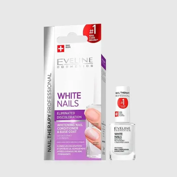 ايفلاين بيس كوت مرطب للاظافر WHITE NAILS