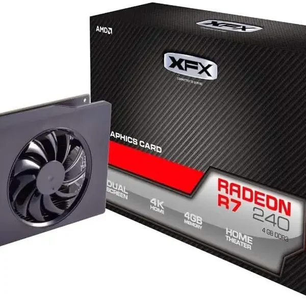 XFX AMD Radeon R7 240 4GB DDR3 VGA/DVI/HDMI Graphics Card (R7-240A-4NFR)
