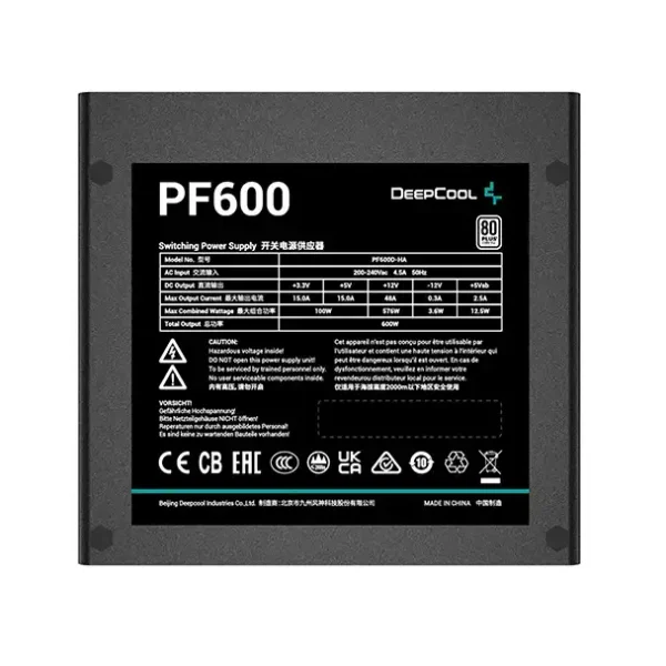 DeepCool PF600 80 PLUS