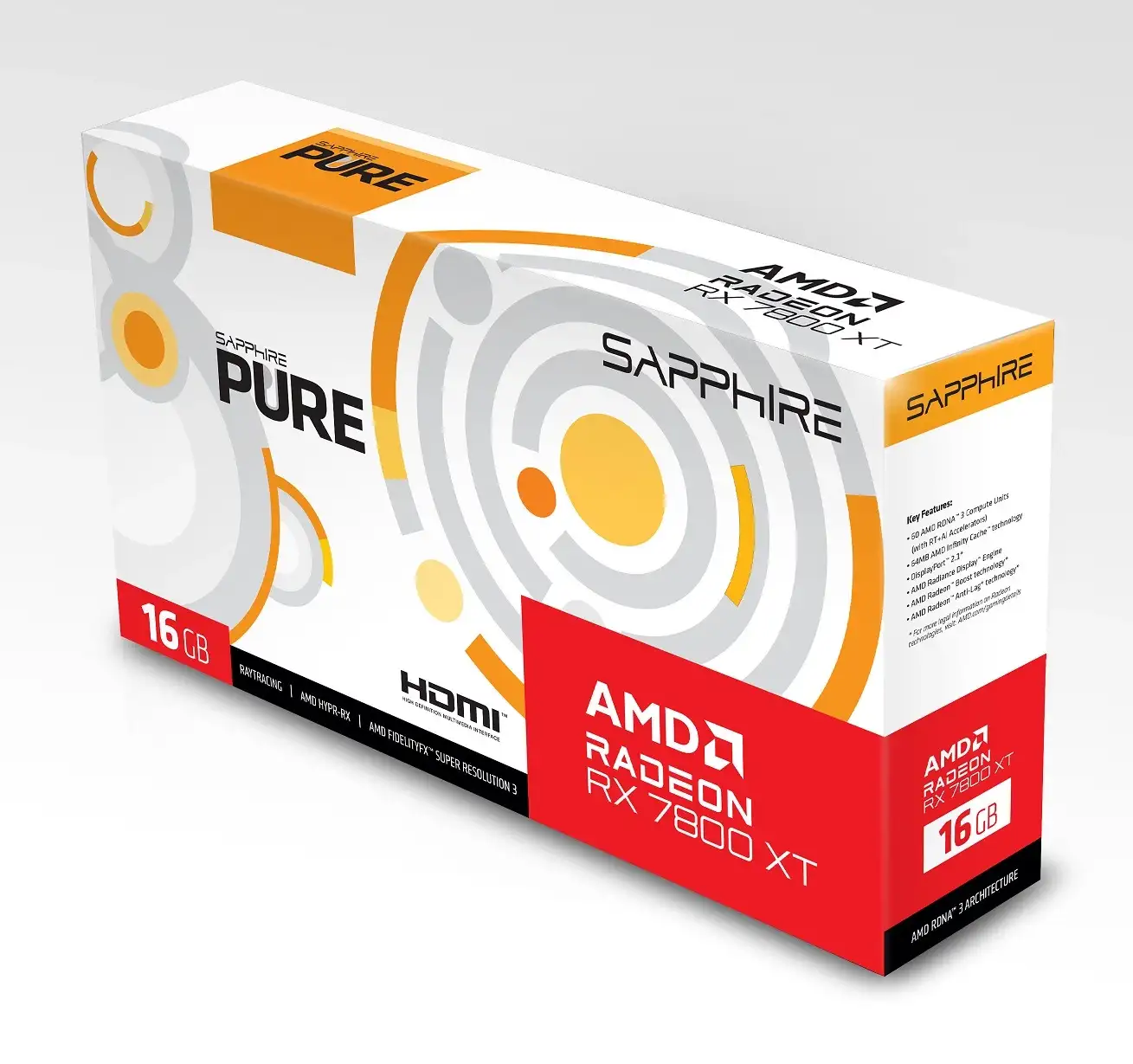 Sapphire PURE AMD Radeon RX 7800 XT 16GB (6) Sapphire PURE AMD Radeon RX 7800 XT 16GB