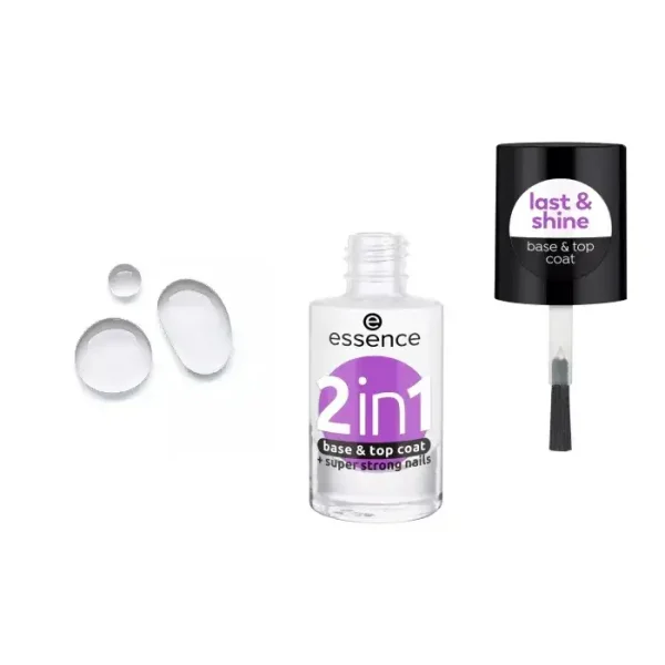 اسنس صبغ اظافر 2IN1 بيس كوت + توب كوت 8مل