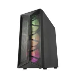 ⁦كيس FSP CMT 211 ARGB light Tempered glass side أسود⁩ - الصورة ⁦3⁩