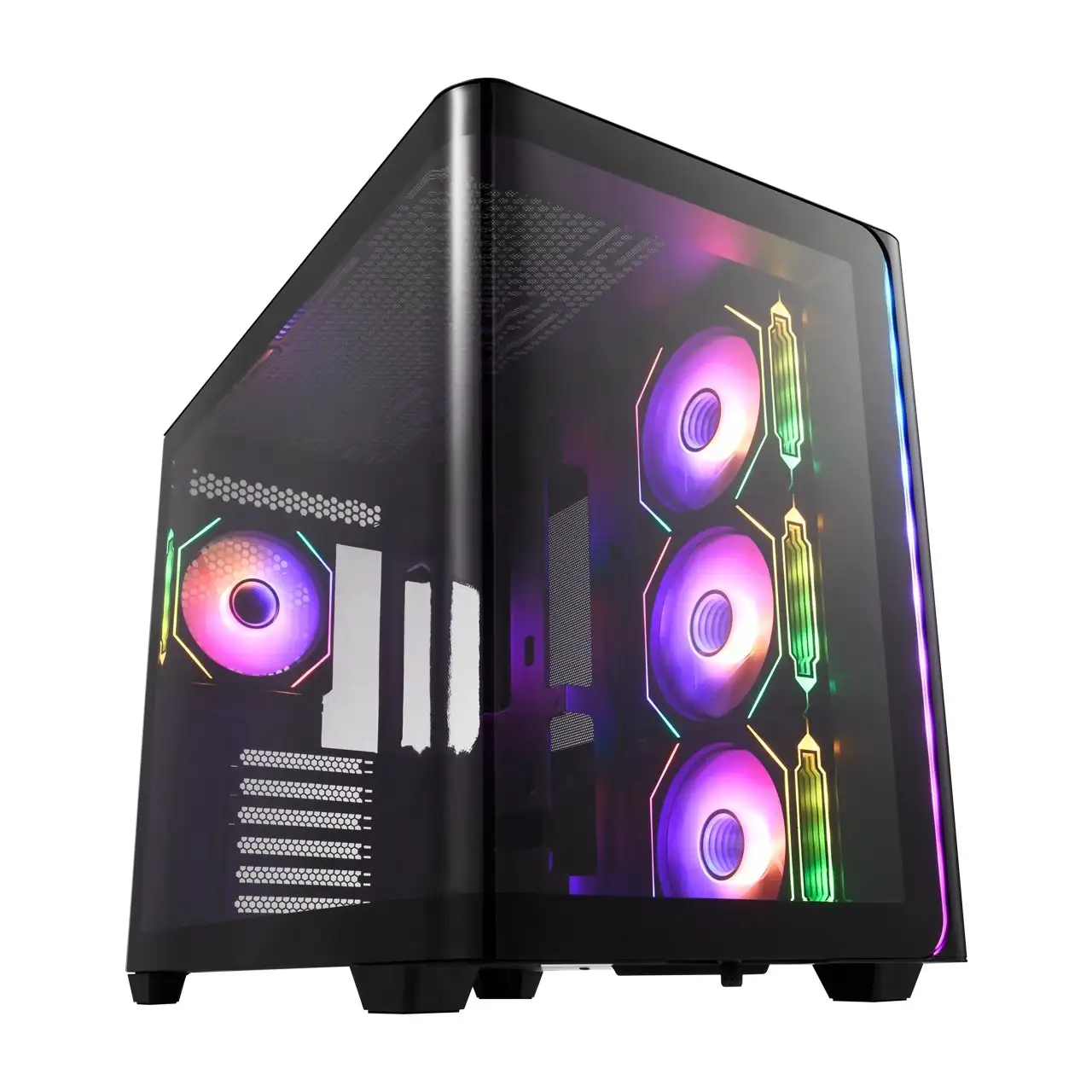 FSP M580 Curved Glass ATX Mid Tower (1) FSP M580 Curved Glass ATX Mid Tower