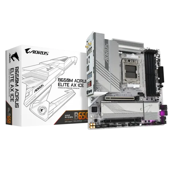 GIGABYTE B650M AORUS ELITE AX ICE DDR5 AMD