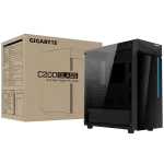 ⁦كيس GIGABYTE GIGABYTE C200 GLASS Tempered Glass أسود⁩ - الصورة ⁦4⁩