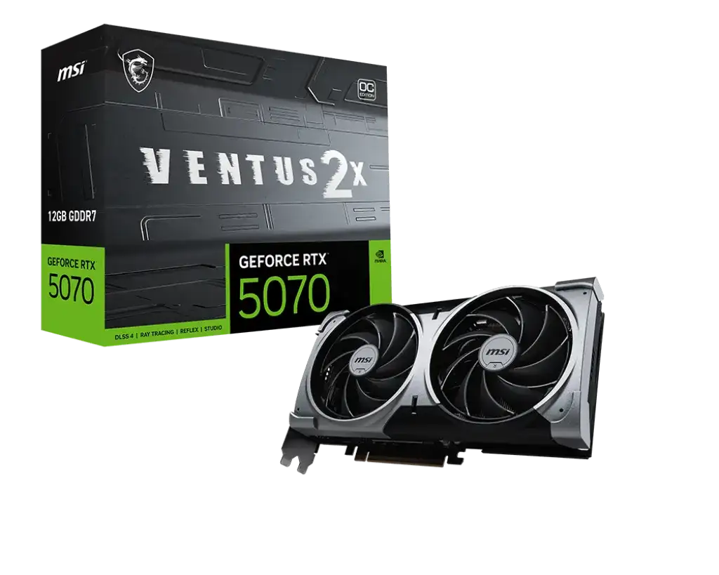MSI GeForce RTX 5070 12G VENTUS 2X OC (1) MSI GeForce RTX 5070 12G VENTUS 2X OC (1)