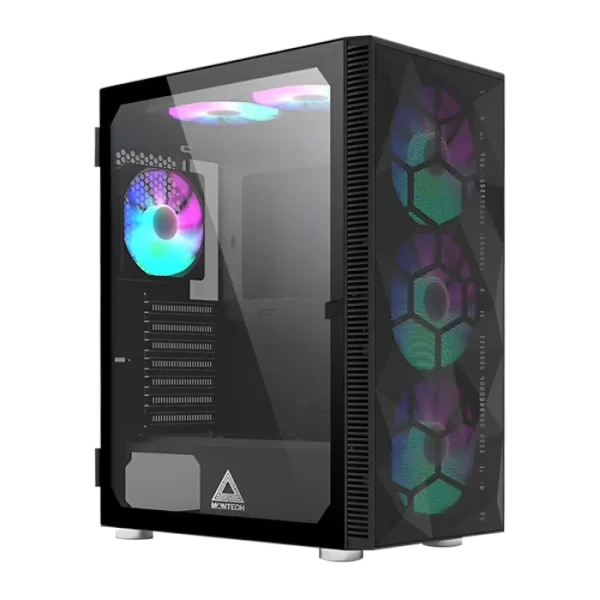 Montech X3 MESH 6 RGB Fans Tempered Glass