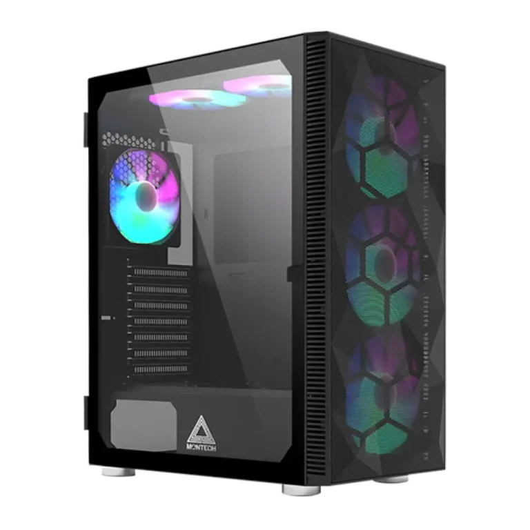 Montech X3 MESH 6 RGB Fans Tempered Glass