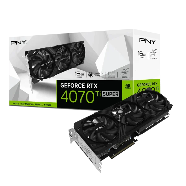 PNY GeForce RTX 4070 Ti SUPER 16GB VERTO OC Triple Fan DLSS 3