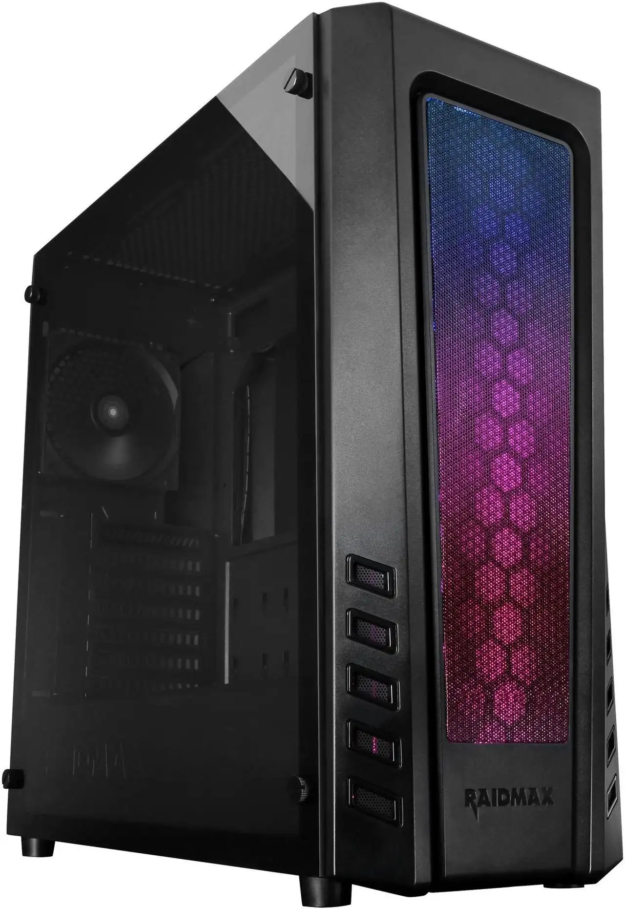 RAIDMAX Zeta RGB Zeta Black Steel Plastic Tempered Glass ATX MT (2) RAIDMAX Zeta RGB Zeta Black Steel Plastic Tempered Glass ATX MT